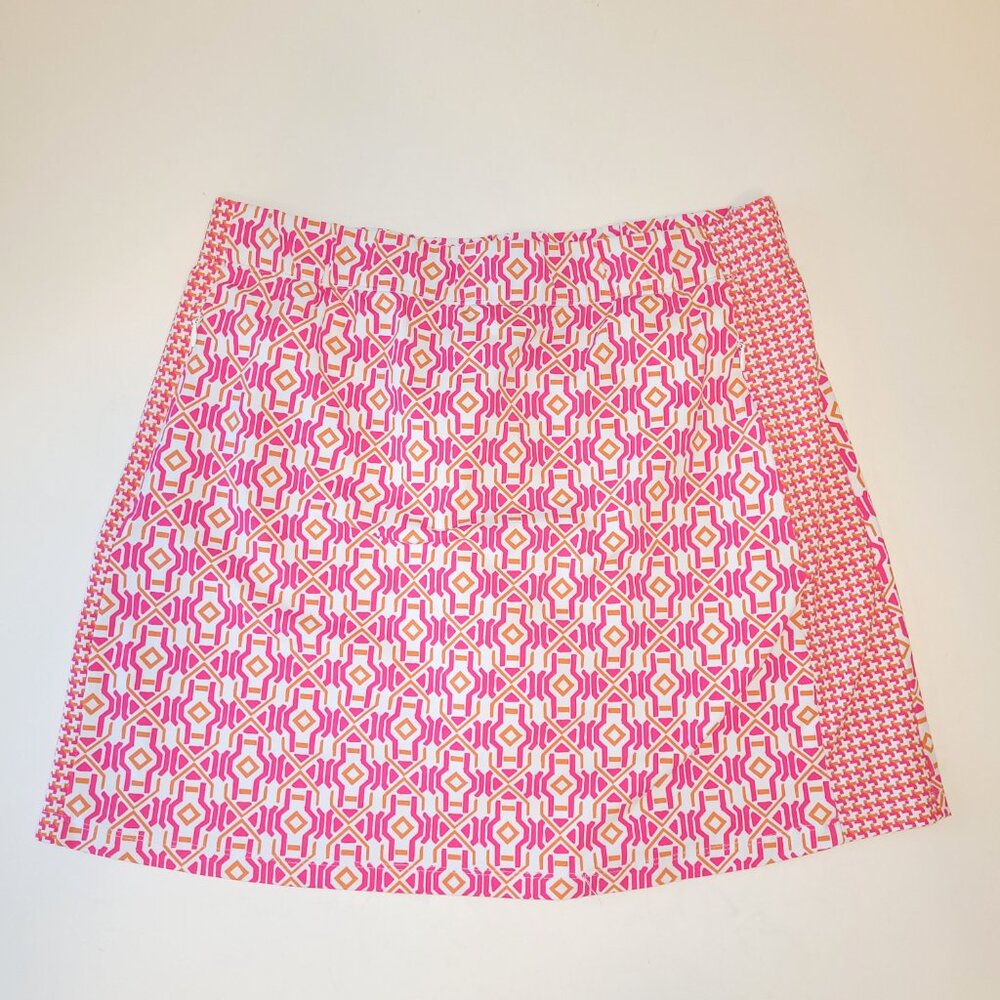 J. McLaughlin Palm Spring Catalina Cloth Skort in Mini Geo Glass - Picture 5 of 9